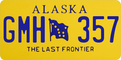 AK license plate GMH357