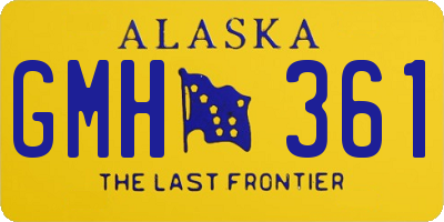 AK license plate GMH361