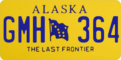 AK license plate GMH364