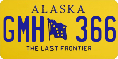 AK license plate GMH366