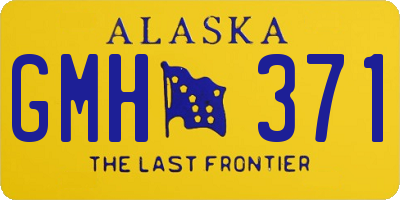 AK license plate GMH371