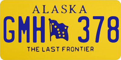 AK license plate GMH378