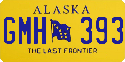 AK license plate GMH393