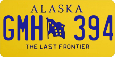 AK license plate GMH394