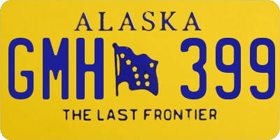 AK license plate GMH399