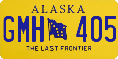 AK license plate GMH405