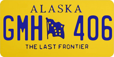 AK license plate GMH406