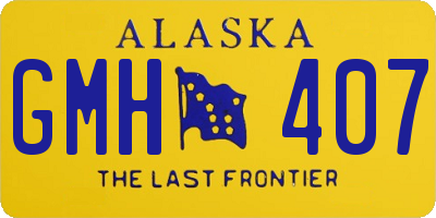 AK license plate GMH407