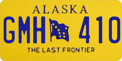 AK license plate GMH410