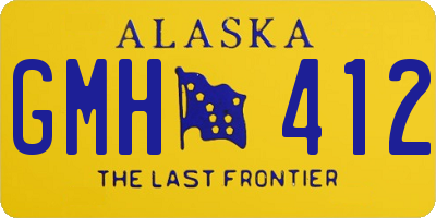 AK license plate GMH412