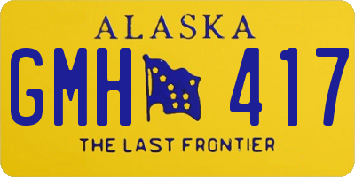 AK license plate GMH417