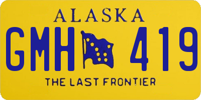 AK license plate GMH419