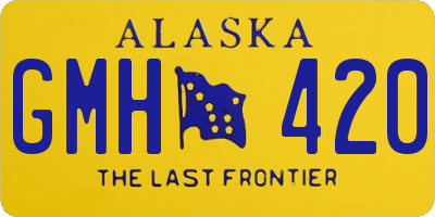 AK license plate GMH420
