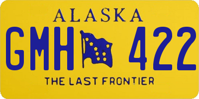AK license plate GMH422