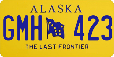 AK license plate GMH423