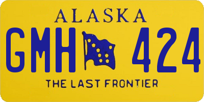 AK license plate GMH424