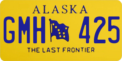 AK license plate GMH425