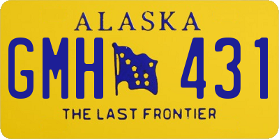 AK license plate GMH431