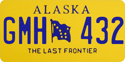 AK license plate GMH432
