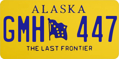 AK license plate GMH447