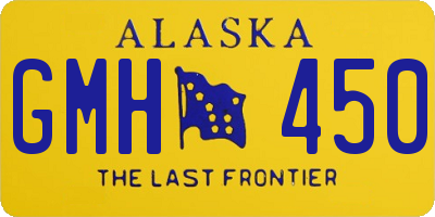 AK license plate GMH450