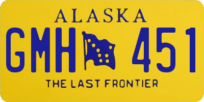 AK license plate GMH451