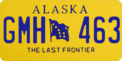 AK license plate GMH463