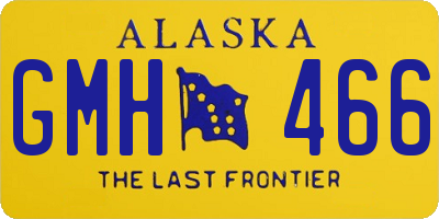 AK license plate GMH466
