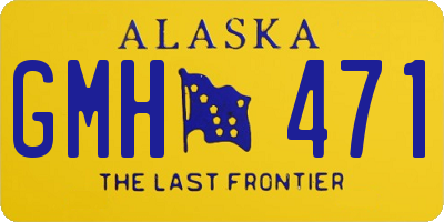 AK license plate GMH471