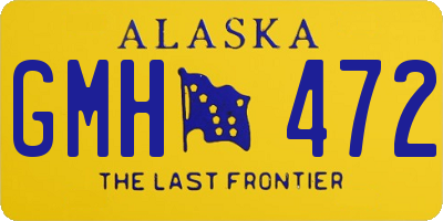 AK license plate GMH472