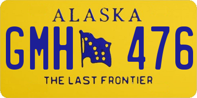 AK license plate GMH476
