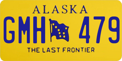 AK license plate GMH479
