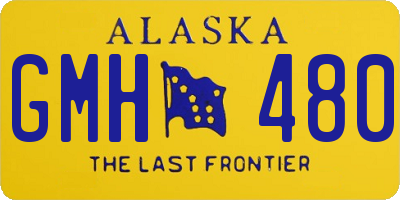 AK license plate GMH480