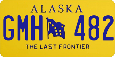AK license plate GMH482
