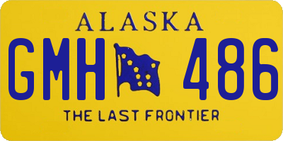 AK license plate GMH486