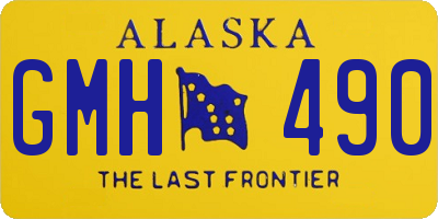 AK license plate GMH490