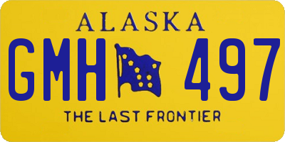 AK license plate GMH497