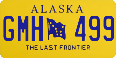 AK license plate GMH499