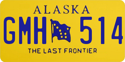AK license plate GMH514