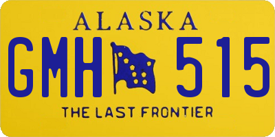 AK license plate GMH515