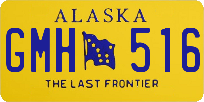 AK license plate GMH516