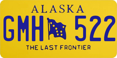 AK license plate GMH522