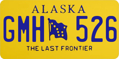 AK license plate GMH526