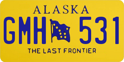 AK license plate GMH531