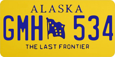 AK license plate GMH534