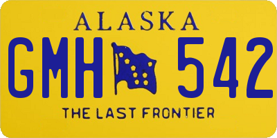 AK license plate GMH542