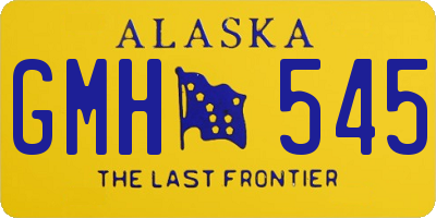 AK license plate GMH545