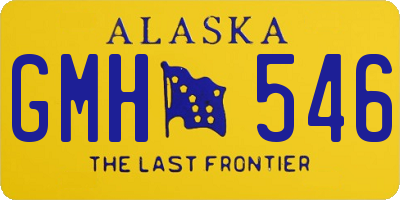 AK license plate GMH546