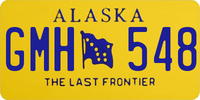 AK license plate GMH548
