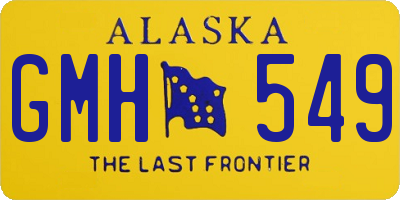 AK license plate GMH549